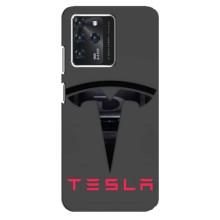 Силиконовый бампер с картинкой машины на Google Pixel 2 XL (Logo TESLA)