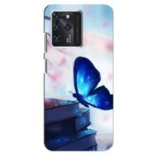Силіконовий бампер з картинкою звірів для Google Pixel 2 XL – Метелик синій