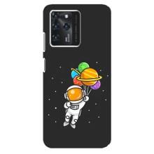 Силиконовый Чехол с принтом "Космонавты" на Google Pixel 2 XL – Космонавт с шариками