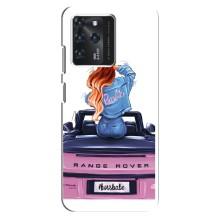Силиконовый Чехол на Google Pixel 2 XL с картинкой Стильных Девушек – Девушка на машине