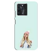 Силиконовый Чехол на Google Pixel 2 XL с картинкой Стильных Девушек – В шапке