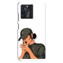 Силиконовый Чехол на Google Pixel 2 XL с картинкой Стильных Девушек – В зеленом