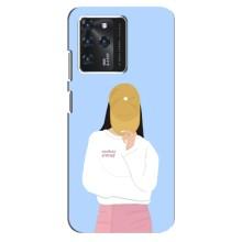 Силиконовый Чехол на Google Pixel 2 XL с картинкой Стильных Девушек – Желтая кепка