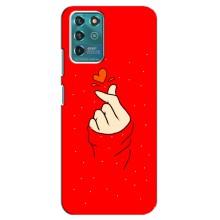 Чехлы (Знак сердечка) на Google Pixel 2 – Сердце на красном