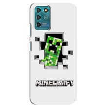 Чехол Майнкрафт на Google Pixel 2 (AlphaPrint) Minecraft (крипер Майнкрафт)