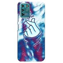 Чехол с принтом для Google Pixel 2 (AlphaPrint - Знак сердечка)