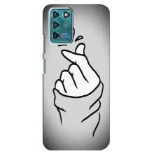 Чехол с принтом для Google Pixel 2 (AlphaPrint - Знак сердечка)