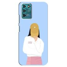 Силиконовый Чехол на Google Pixel 2 с картинкой Стильных Девушек – Желтая кепка