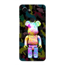 Чехлы для Google Pixel 3 XL - Bearbrick Louis Vuitton (PREMIUMPrint) (Яркий Bearbrick)