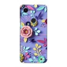 Чехлы с Цветами для Google Pixel 3 XL (VPrint) (Цветочный дизайн)