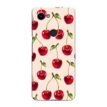 Чехлы с Фруктами для Google Pixel 3 XL (VPrint) (Вишня)