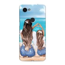 Чехол с печатью для Google Pixel 3 XL - (Мама с ребенком) (AlphaPrint) (Мама с доченькой)