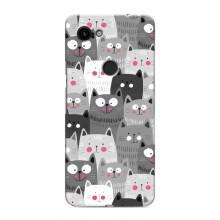 Чохли з Котиками для Google Pixel 3 XL (VPrint) (Мальовані котики)