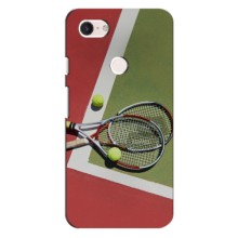 Чехлы с принтом Спортивная тематика для Google Pixel 3 XL – Ракетки теннис