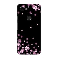 Чехол для Гугл Пиксель 3 Хл - с принтом (Дизайнерские) (AlphaPrint) (Цветочки маленькие)