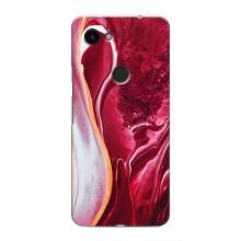 Чехол для Гугл Пиксель 3 Хл - с принтом (Дизайнерские) (AlphaPrint) (Мрамор красный)
