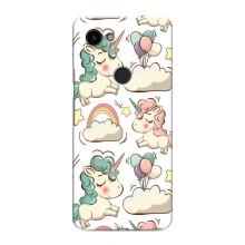 Чехол для Гугл Пиксель 3 Хл - (Единорожки - Новинки) (AlphaPrint) (Единорожки)