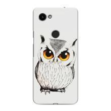 Чехол с птицами на Google Pixel 3 XL (VPrint) (Милая Сова)