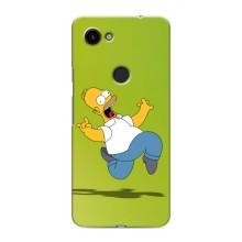 Чехол с Симпсонами для Google Pixel 3 XL (VPrint) (Гомер Симпсон)