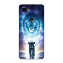 Чехол со Львом для Google Pixel 3 XL (VPrint) (Маленький лев)