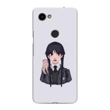 Чехлы Венсдей на Google Pixel 3 XL Уэнсдей (AlphaPrint) (Уэнздей и Вещь)