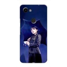 Чехлы Венсдей на Google Pixel 3 XL Уэнсдей (AlphaPrint) (Уэнздей с зонтом)