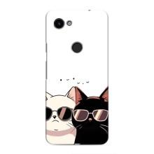 Чохол з малюнком кіт на Google Pixel 3 XL (Коти в окулярах)