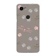 Чохол з малюнком кіт на Google Pixel 3 XL (Лапи і вуса)