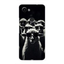 Чехол с принтом стильные животные для Гугл Пиксель 3 Хл – Овечка в очках