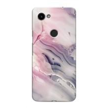 Мраморный чехол на Google Pixel 3 XL (VPrint) (Пурпурный Мрамор)