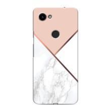 Мраморный чехол на Google Pixel 3 XL (VPrint) (Тройной мрамор)