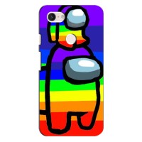 Чехол "Амонг Ас" для Гугл Пиксель 3 ХЛ (Радужный)