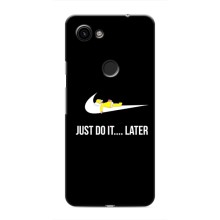 Силиконовый Чехол на Google Pixel 3 XL с картинкой Nike (Later)