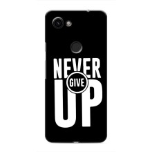 Силиконовый Чехол на Google Pixel 3 XL с картинкой Nike (Never Give UP)