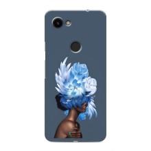 Чехлы (ART) Цветы на Google Pixel 3a XL (VPrint) (Квіти на голові)