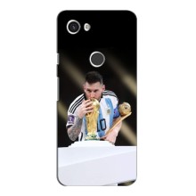Чехлы Лео Месси Аргентина для Google Pixel 3a XL (Кубок Мира)