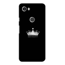 Чехол (Корона на чёрном фоне) для Гугл Пиксель 3а ХЛ (Белая корона)