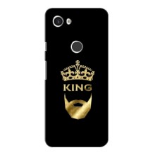 Чехол (Корона на чёрном фоне) для Гугл Пиксель 3а ХЛ (KING)