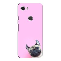 Бампер для Google Pixel 3a XL с картинкой "Песики" – Собака на розовом