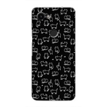 Чохол з принтом для Google Pixel 3a XL (AlphaPrint) Модні коти (Маленькі котики)