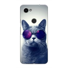 Чохол з принтом для Google Pixel 3a XL (AlphaPrint) Модні коти (Стильний кіт)