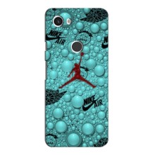 Силиконовый Чехол Nike Air Jordan на Гугл Пиксель 3а ХЛ – Джордан Найк