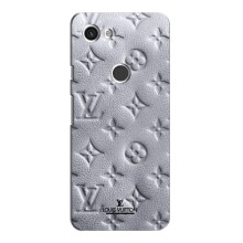 Текстурный Чехол Louis Vuitton для Гугл Пиксель 3а ХЛ – Белый ЛВ