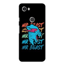 Чехлы Мистер Бист для Гугл Пиксель 3а (logo Mr beast)