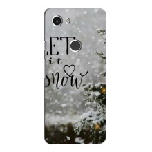 Новогодние, Праздничные Чехлы для Google Pixel 3a - 2024 год (Let it snow)