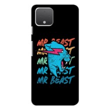 Чехлы Мистер Бист для Гугл Пиксель 4 XL – logo Mr beast