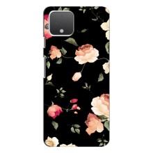 Чехлы с Цветами для Google Pixel 4 XL (VPrint) (Розочки)