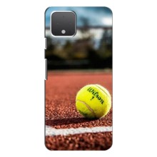 Чехлы с принтом Спортивная тематика для Google Pixel 4 XL (Теннисный корт)