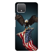 Чехол Флаг USA для Google Pixel 4 XL – Орел и флаг