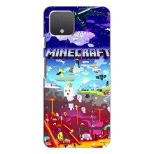 Чехол майнкрафт для Google Pixel 4 XL (MINECRAFT)